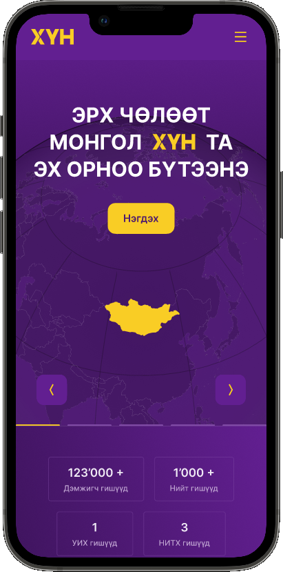 The members' app home screen